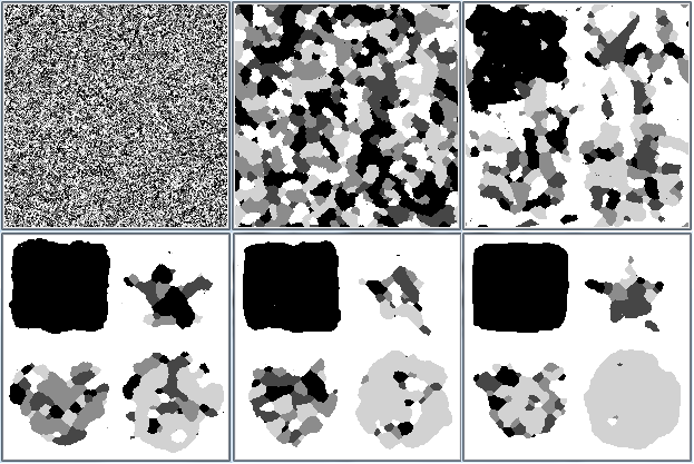 Image processed by simulated annealing and Potts model for β = 500