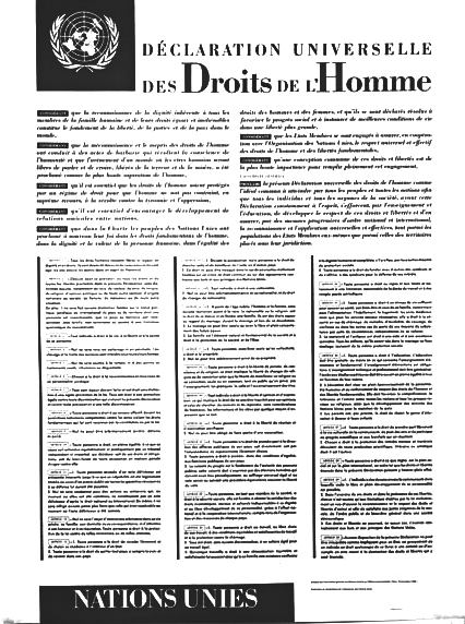 Déclaration Universelle des Droits de l'Homme (DUDH).